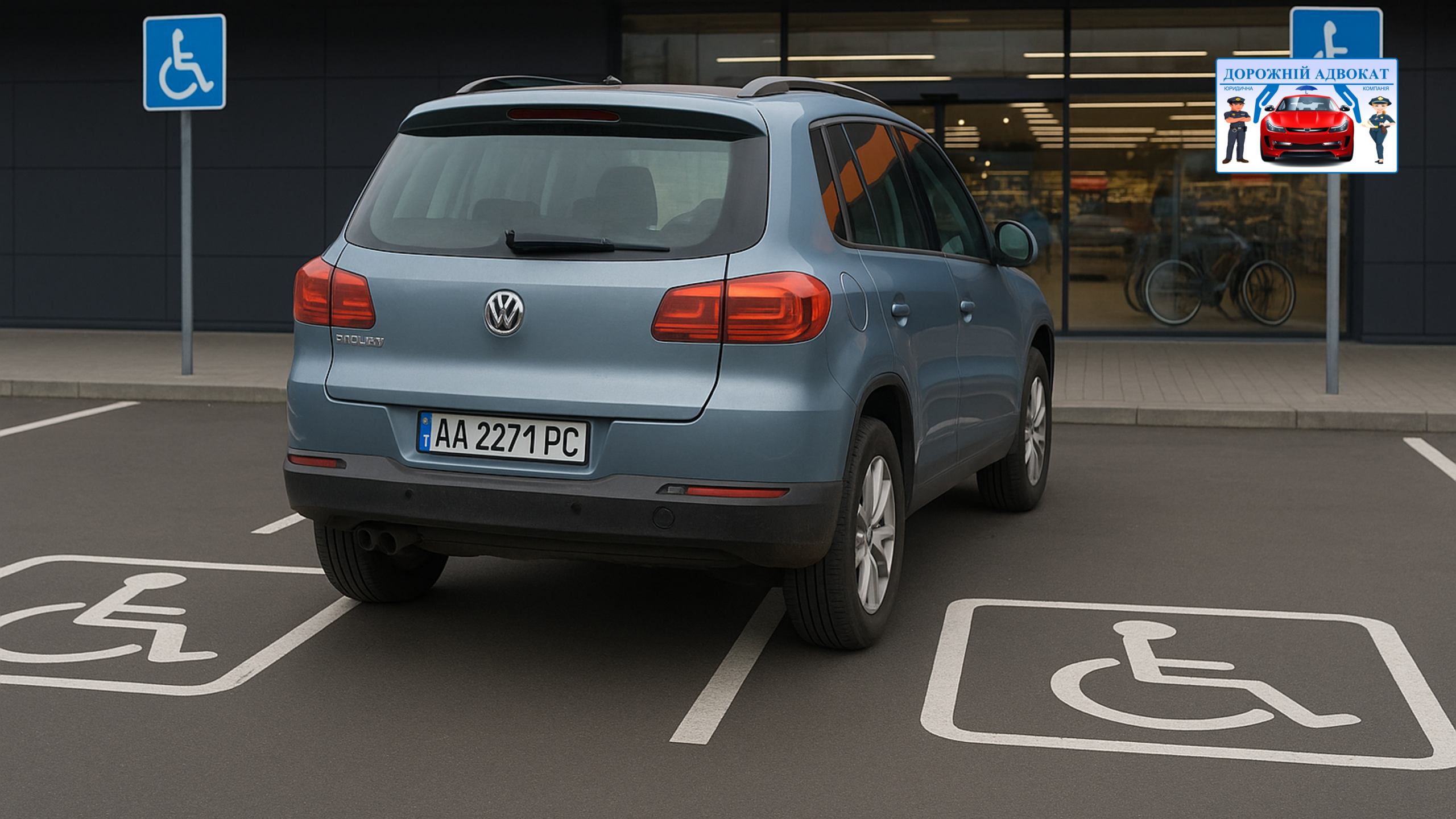 Адвокат об остановке на месте для инвалида