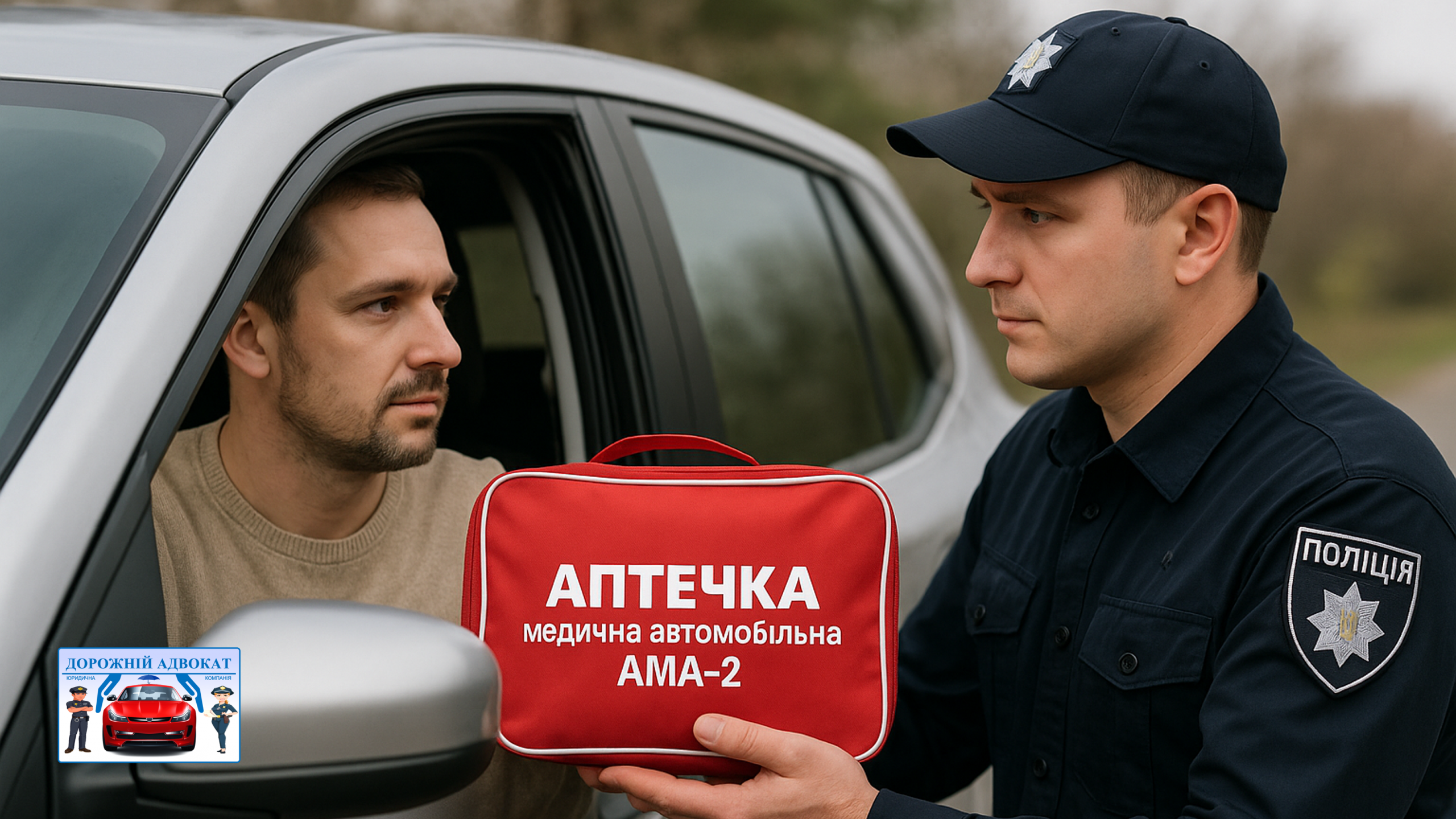 аптечка ПДР перевірка штраф