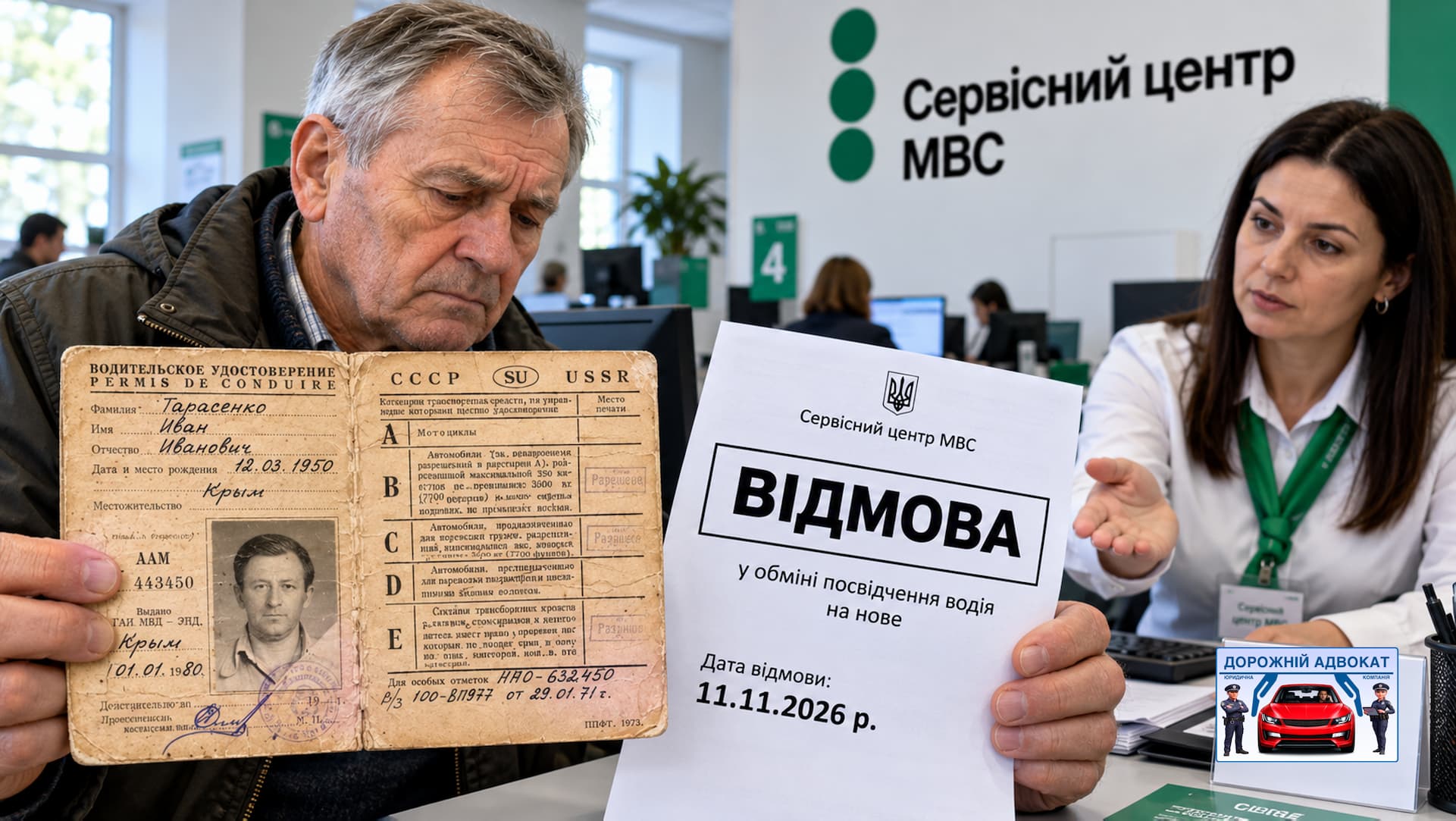 Обжалование отказа в обмене водительского удостоверения